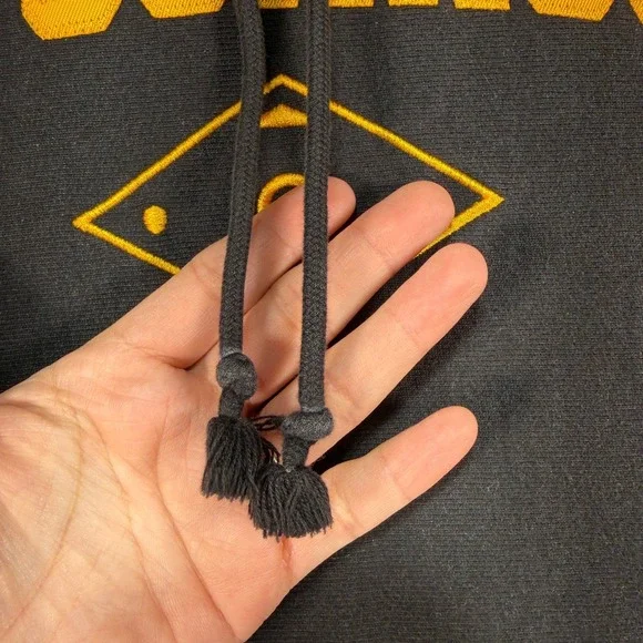 Champion Reverse Weave UW Oshkosh Hoodie Mens XL Black Collegiate Sweatshirt VTG - Picture 7 of 12